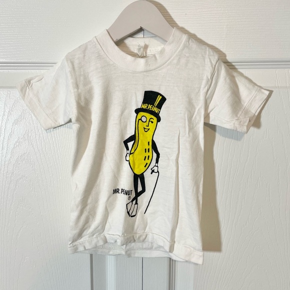 Other - Vintage Kids Mr Peanut shirt - single stitch Sz 4